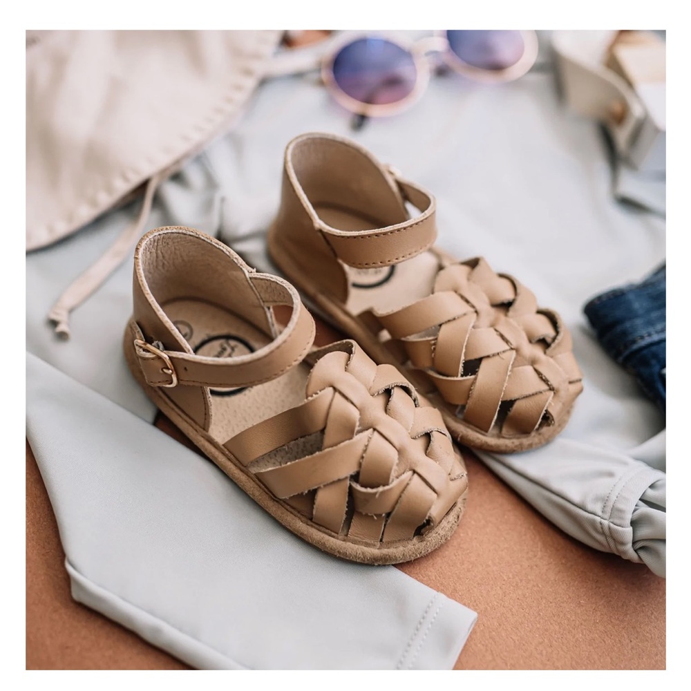 Tan sandals Little Love Bug